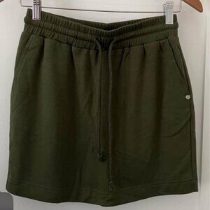 Olive Green Drawstring Skirt